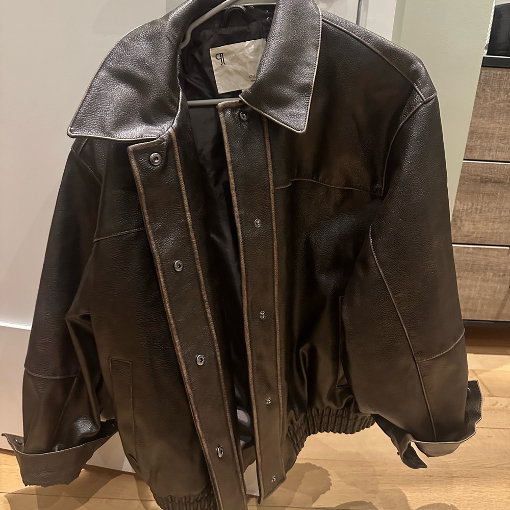 Pilcro Faux Leather Jacket size SMALL - Picture 9 of 9
